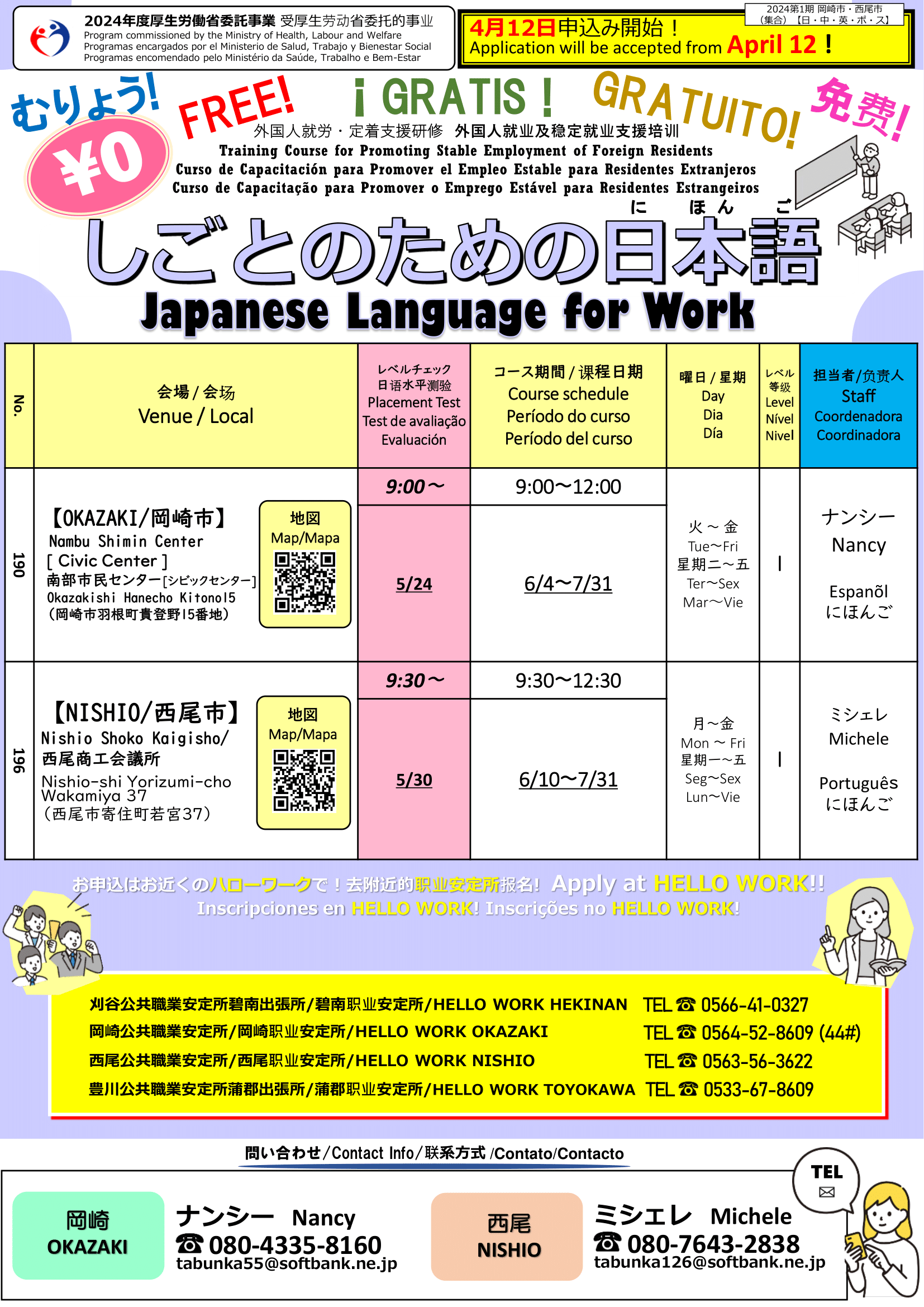 JICE Free Nihonggo Lesson 1