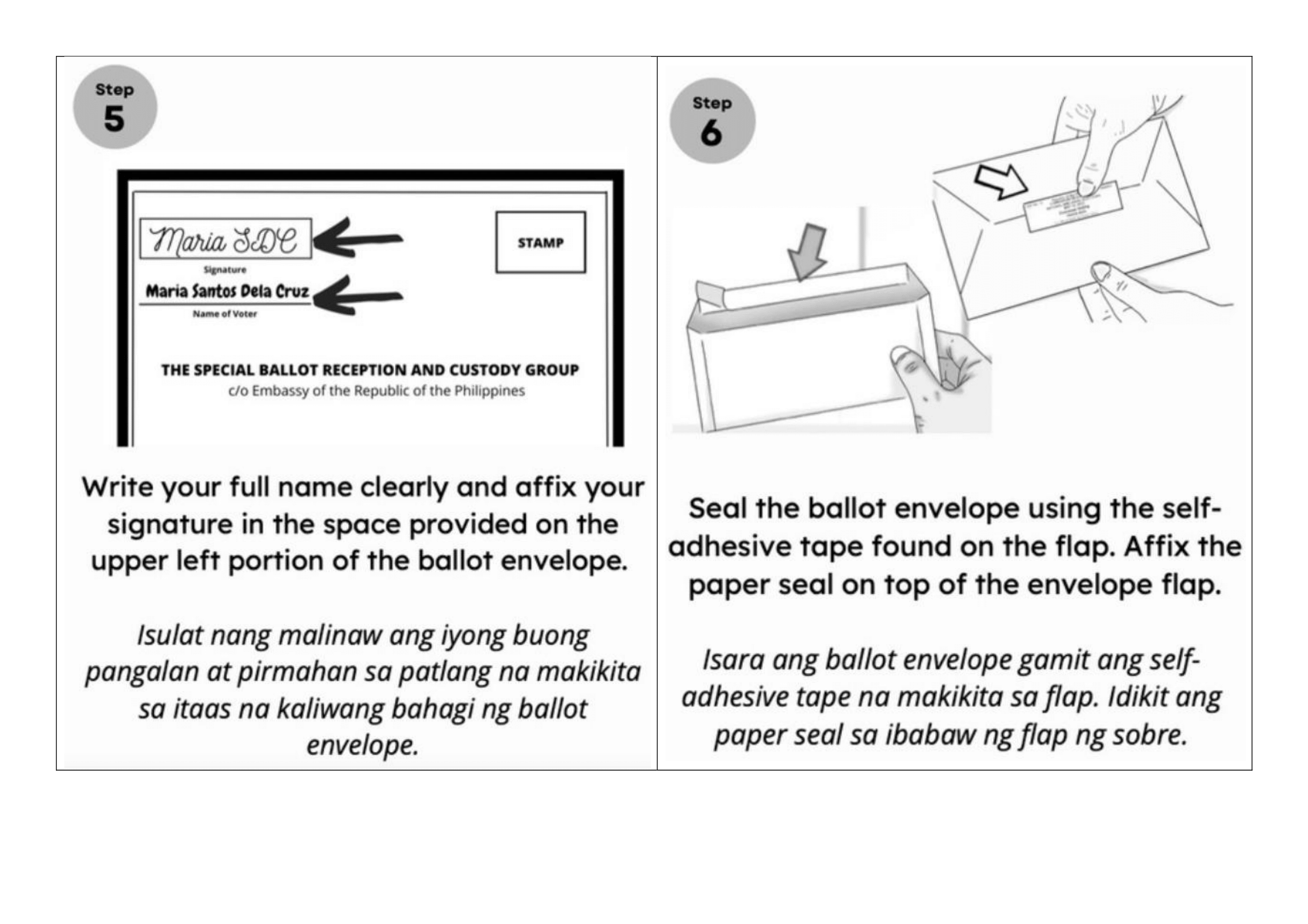 HOW TO SEND YOUR VOTE BY MAIL 3